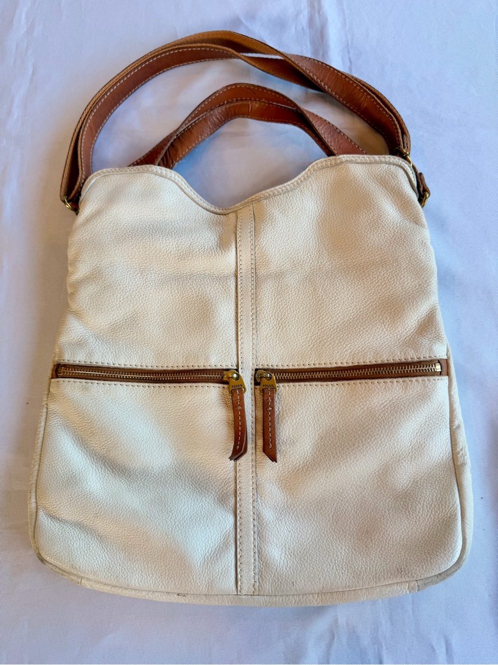 Vintage Fossil Erin Convertible Foldover Tote Crossbody Bag